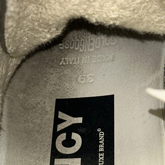 Golden Goose Women's Teal and Black Glitter Sneakers trainers Size 39 EU - Picture 9 of 12